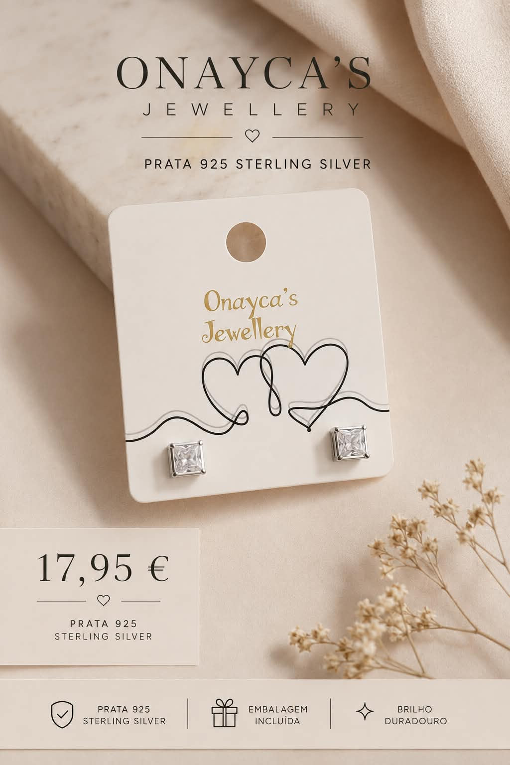 square earrings