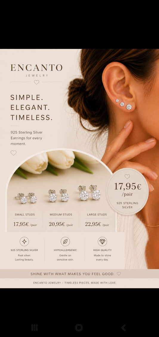 diamanten oorbellen